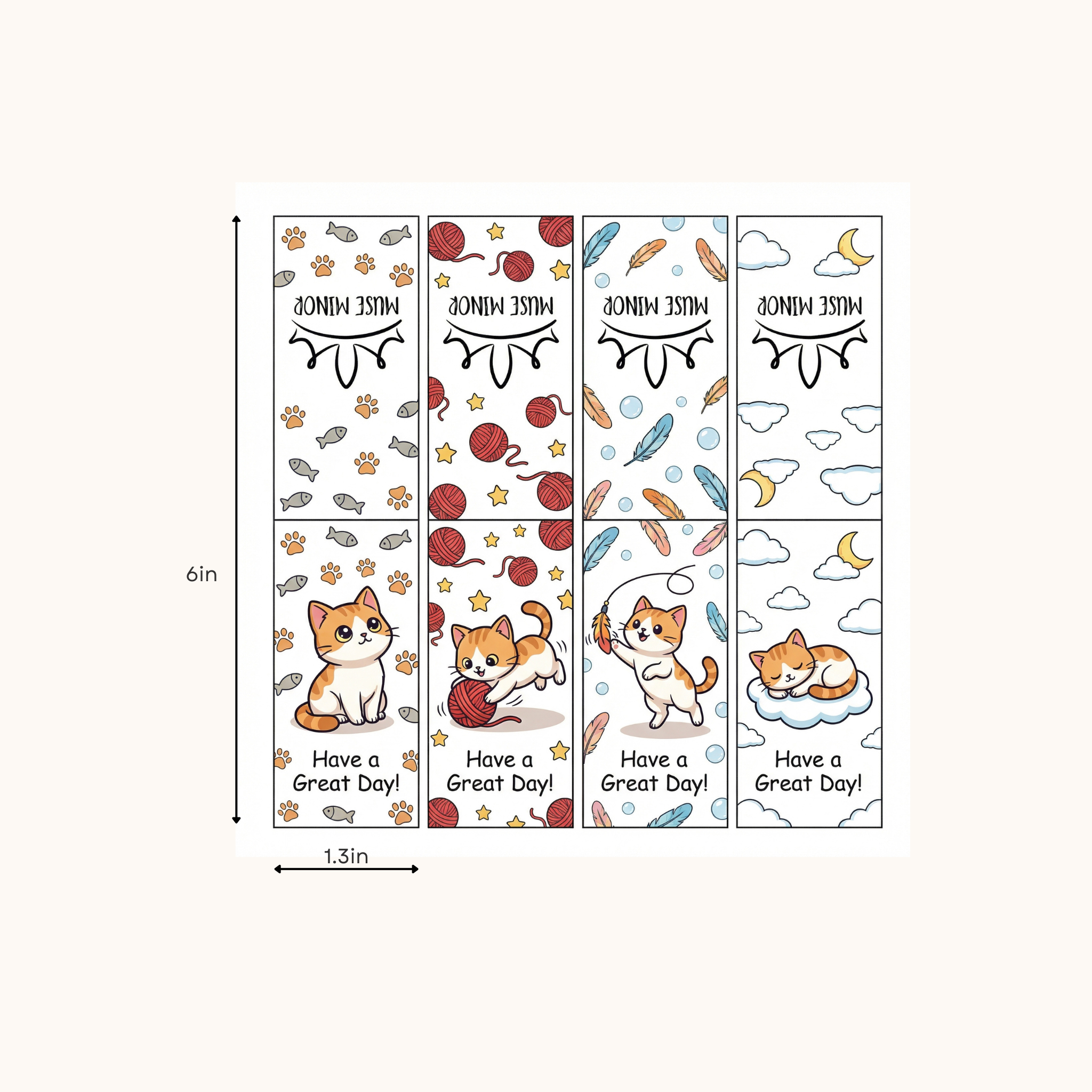 Custom Avatar Cartoon Bookmarks  (Instant Preview) – People & Pets