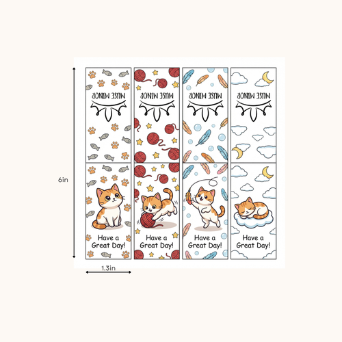 Custom Avatar Cartoon Bookmarks  (Instant Preview) – People & Pets