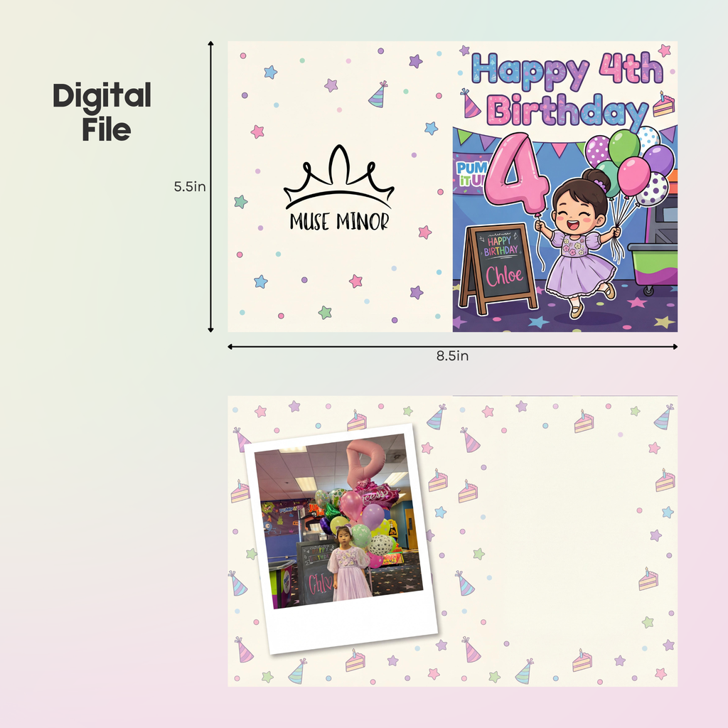 Custom Avatar Greeting Card (Instant Preview)