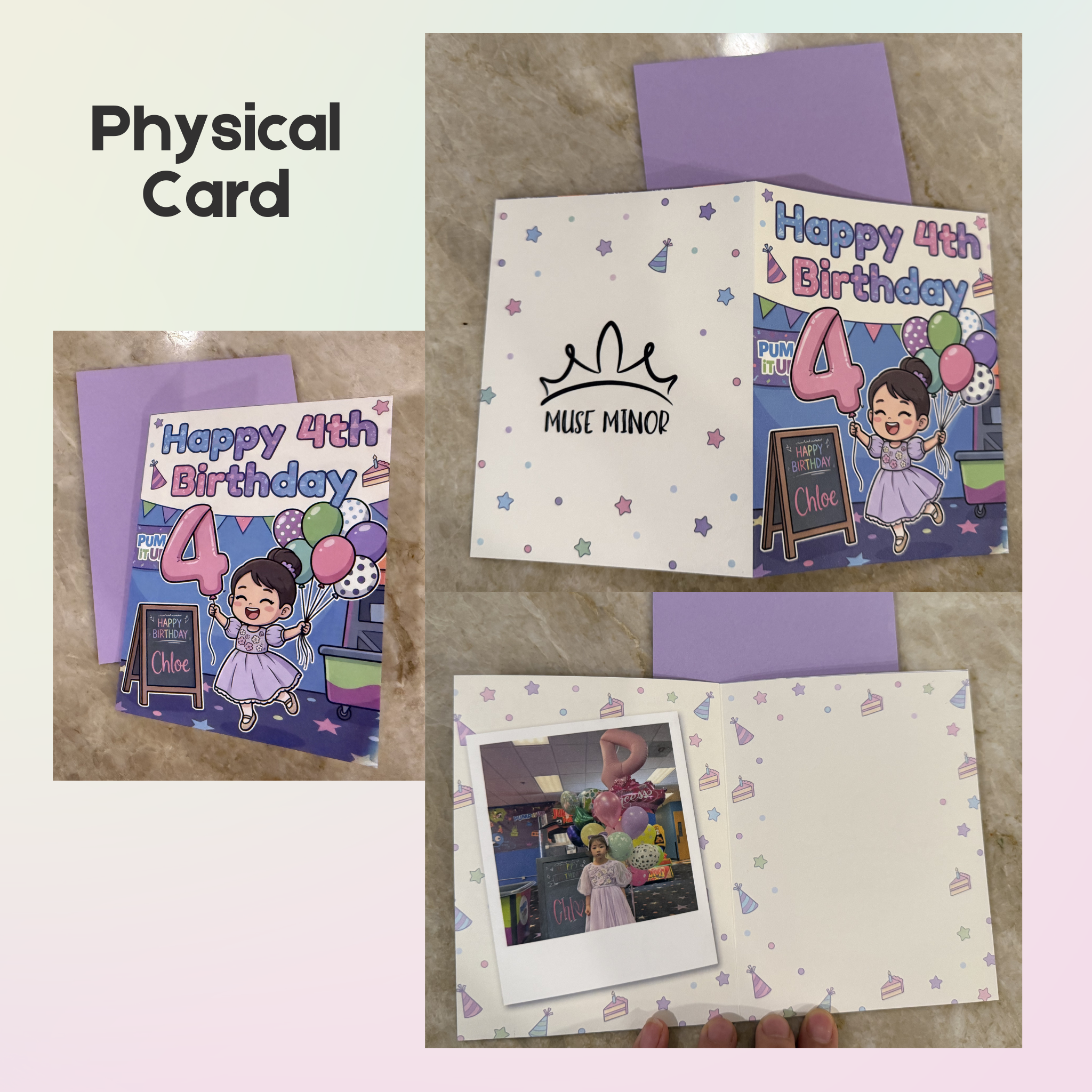 Custom Avatar Greeting Card (Instant Preview)