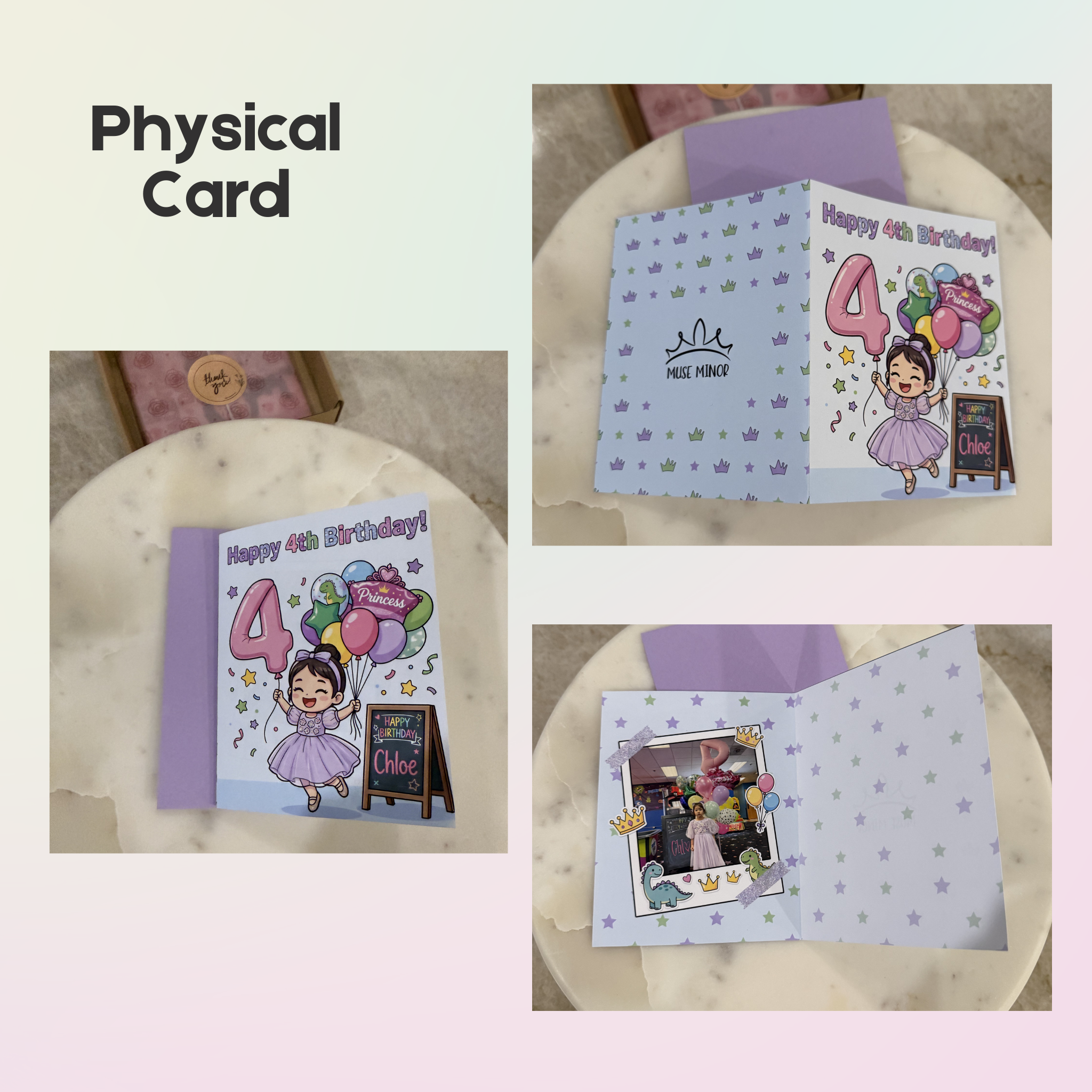 Custom Avatar Greeting Card (Instant Preview)