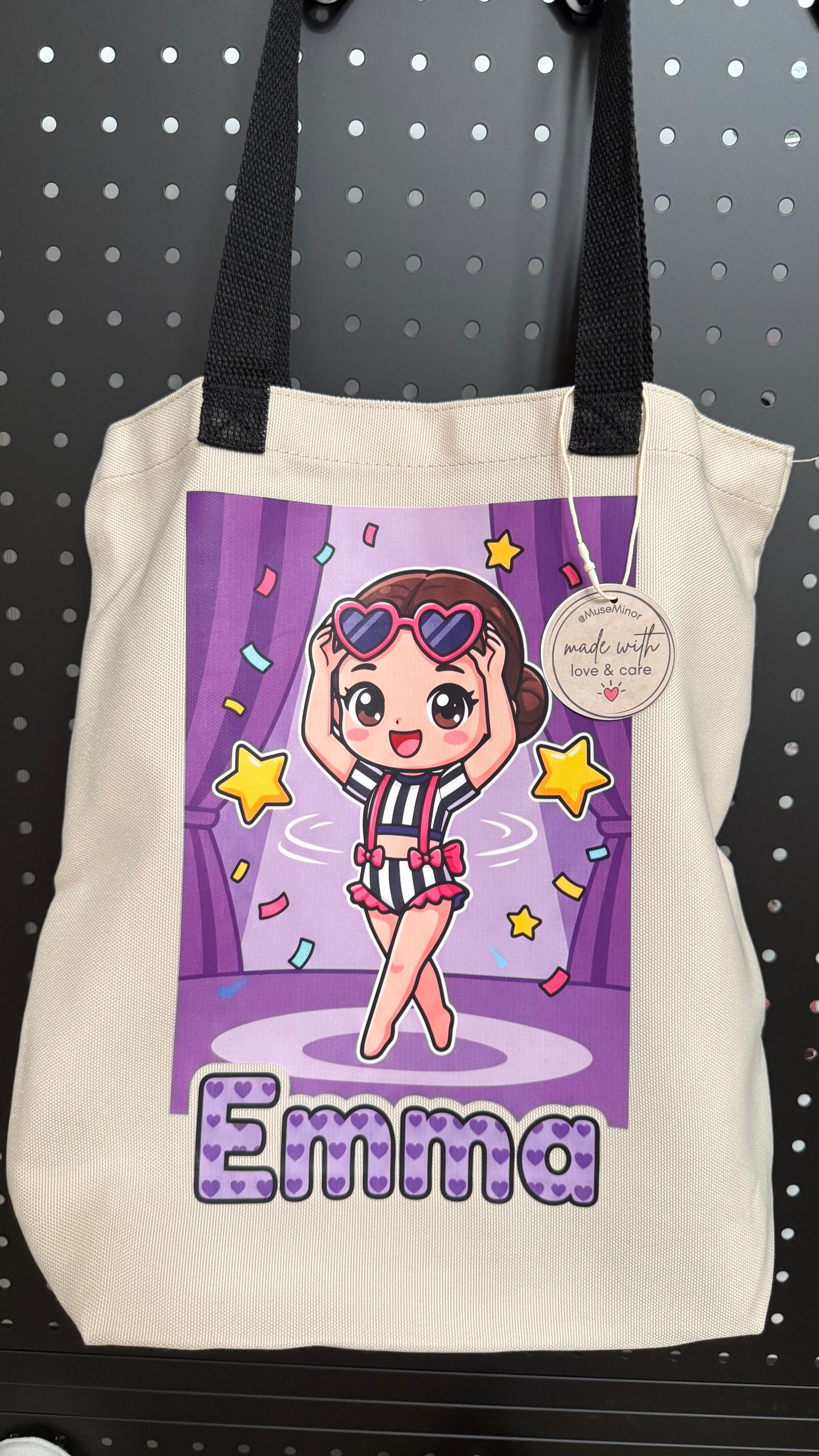 Custom Cartoon Avatar Tote (Medium/Large) - DTF transfer