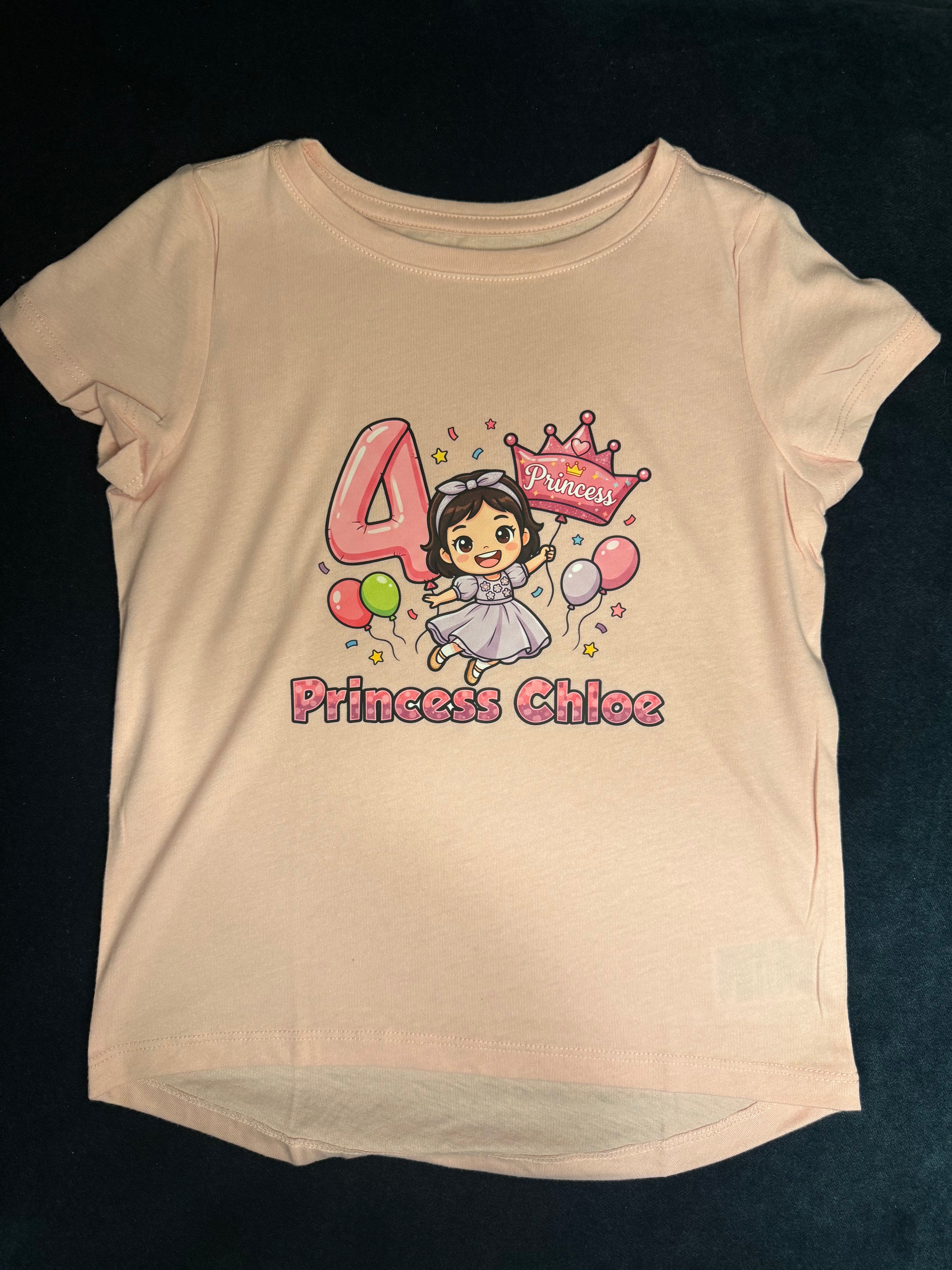 Custom Cartoon Avatar Short-Sleeve T-shirt for Girls - DTF transfer