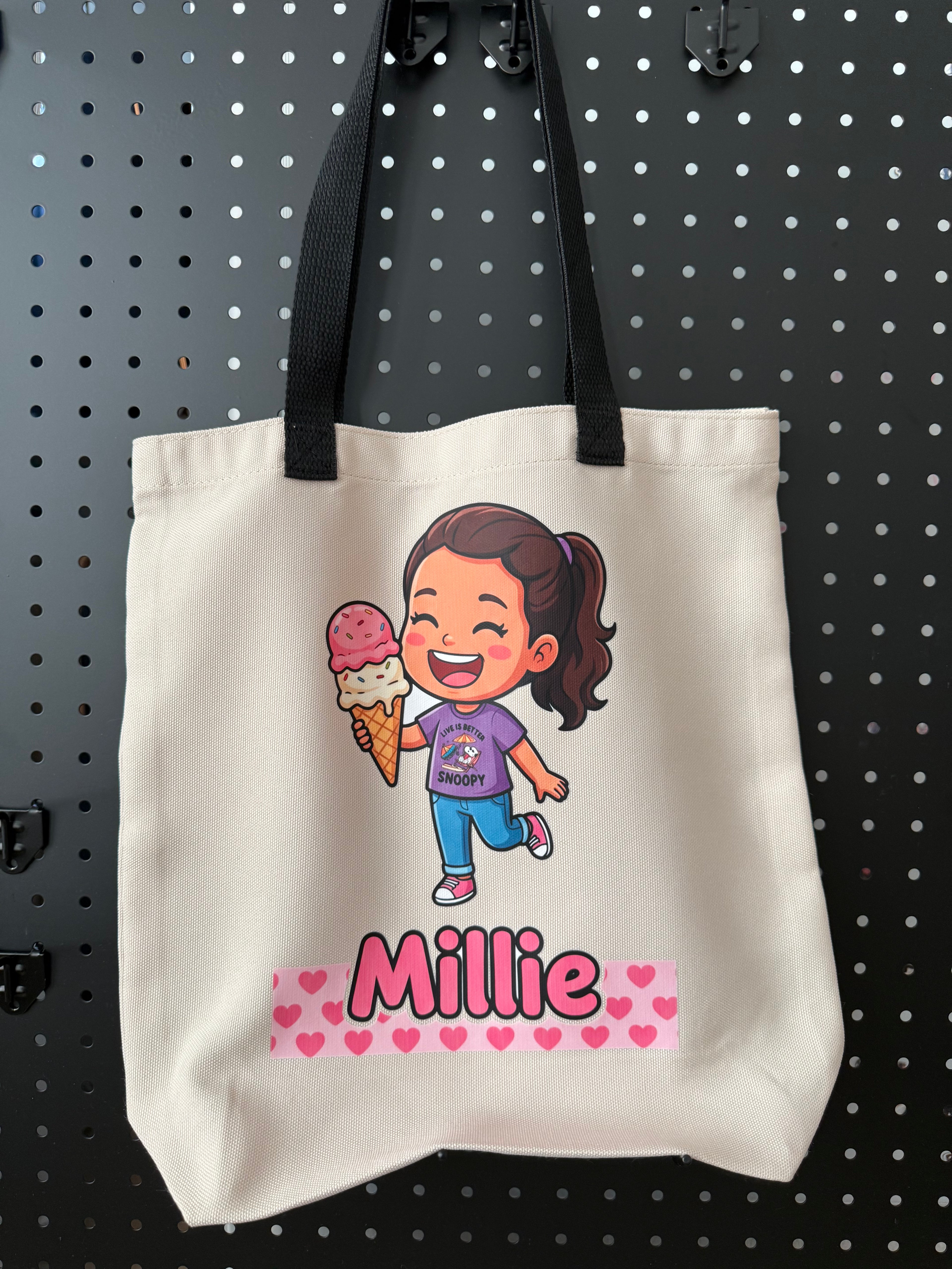 Custom Cartoon Avatar Tote (Medium/Large) - DTF transfer