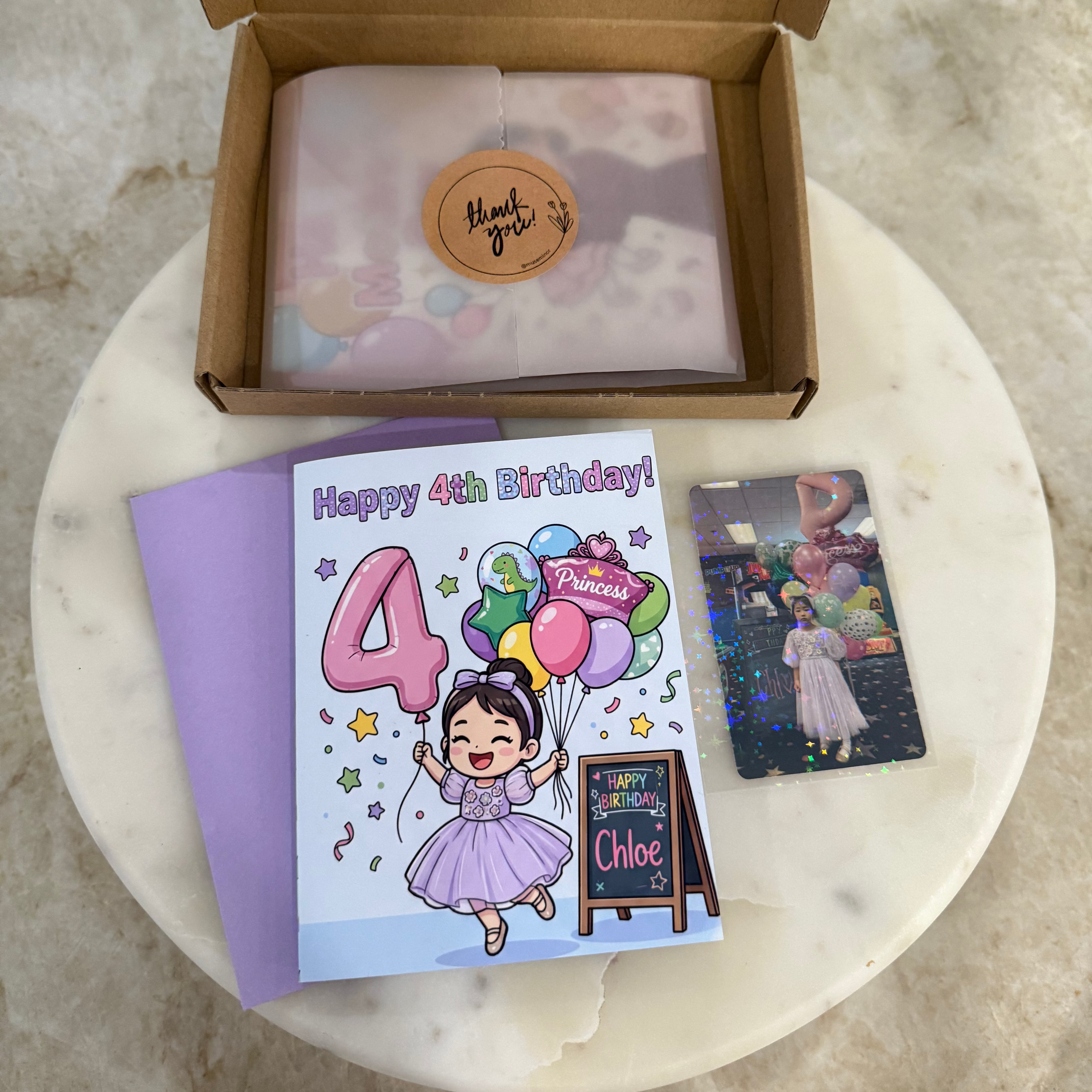 Custom Avatar Greeting Card (Instant Preview)