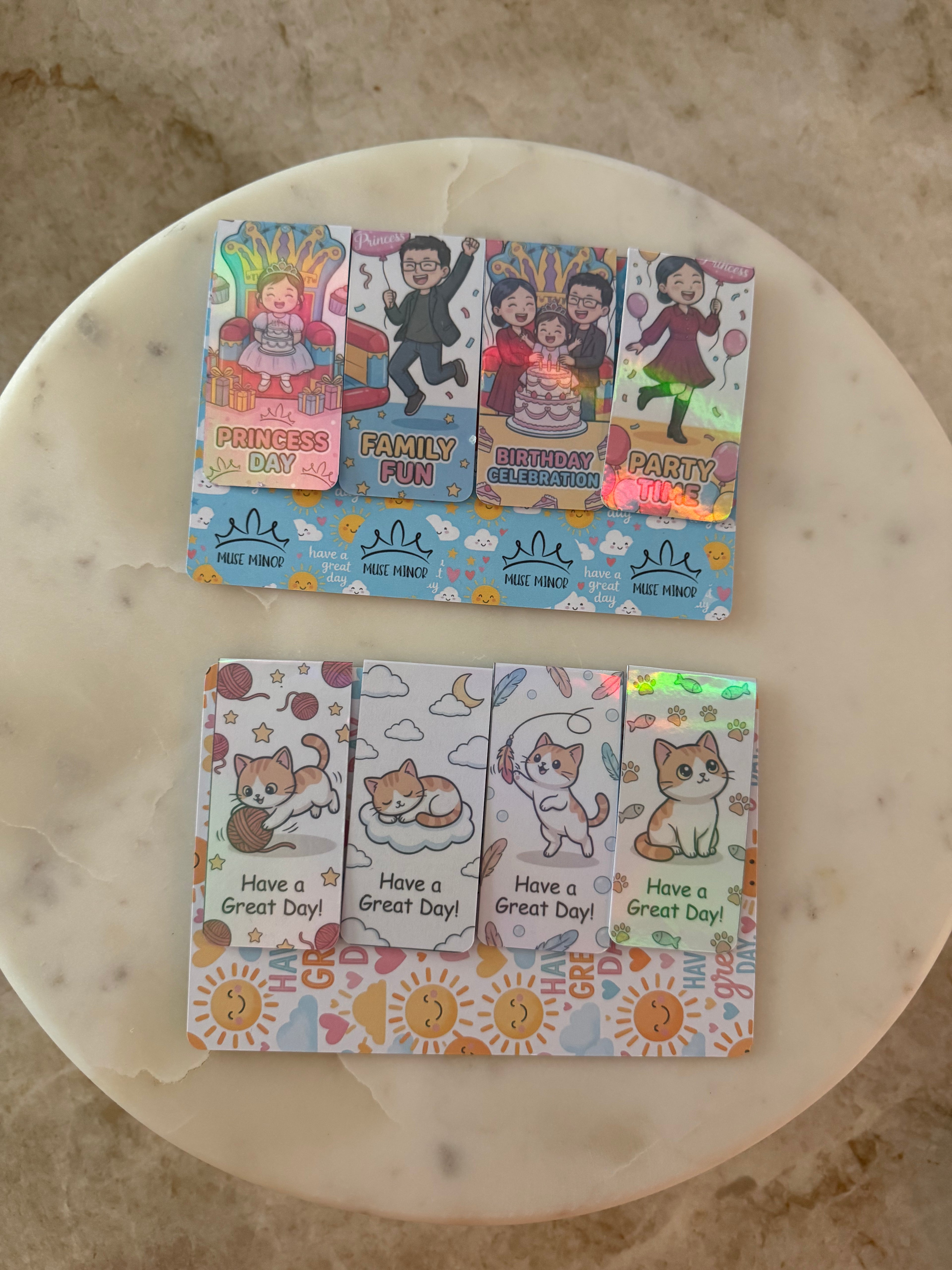 Custom Avatar Cartoon Bookmarks  (Instant Preview) – People & Pets