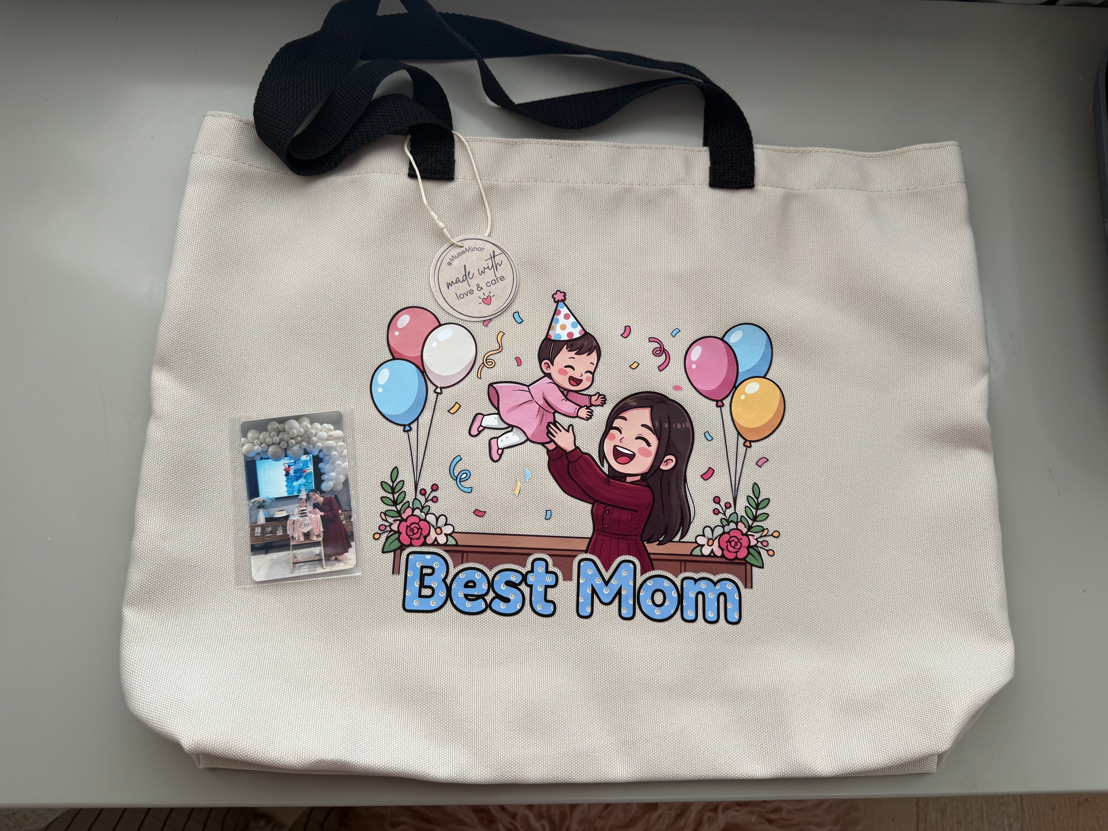 Custom Cartoon Avatar Tote (Medium/Large) - DTF transfer