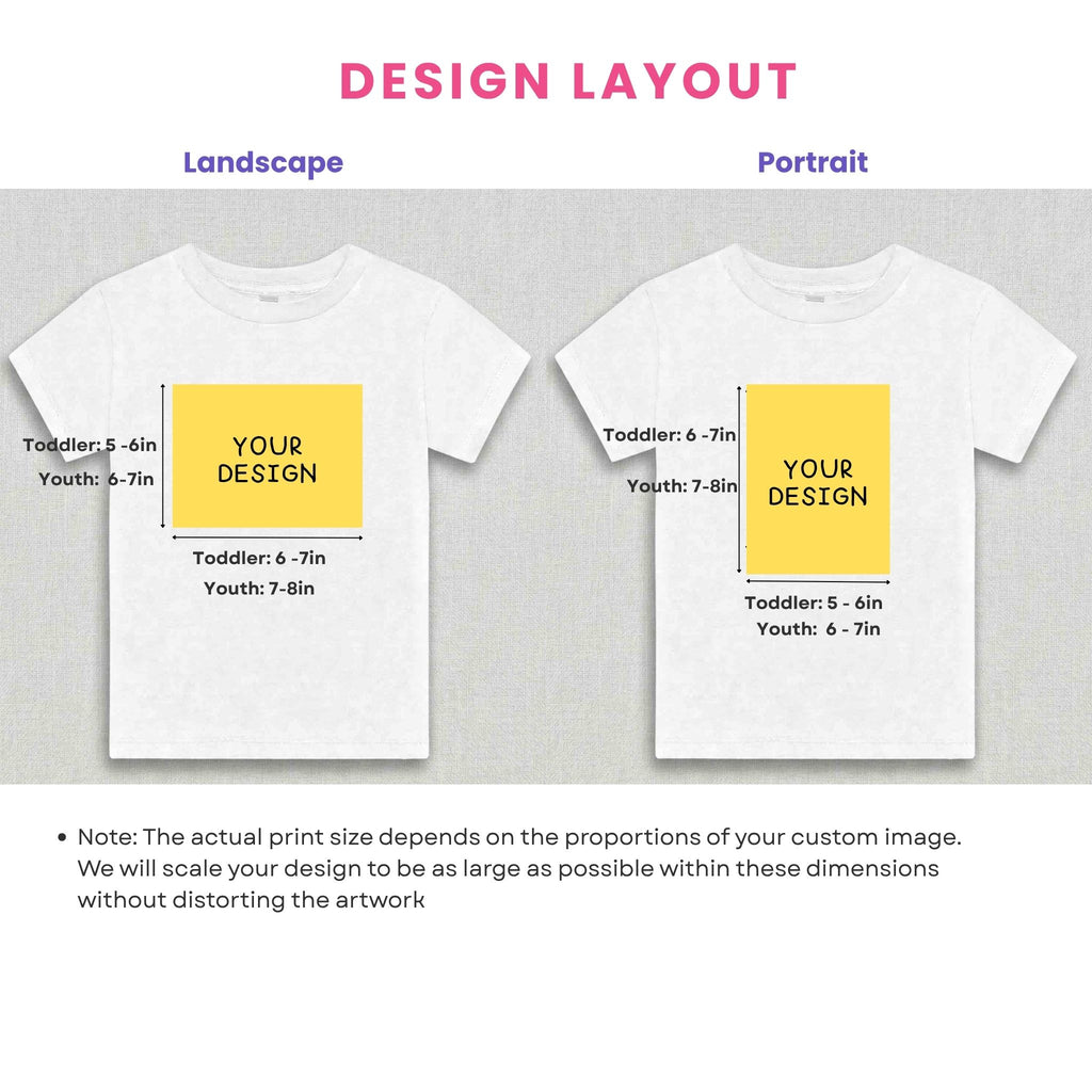 Custom Cartoon Avatar Short Sleeve Tee - Toddler&Youth (Unisex)