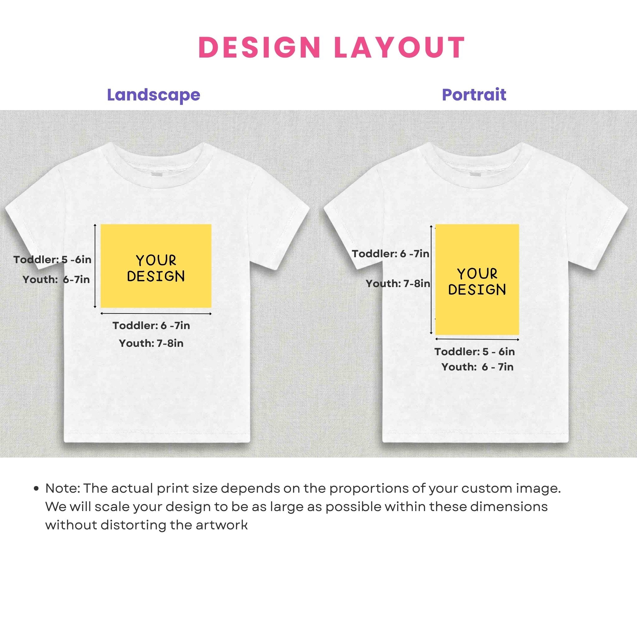 Custom Cartoon Avatar Short Sleeve Tee - Toddler&Youth (Unisex)