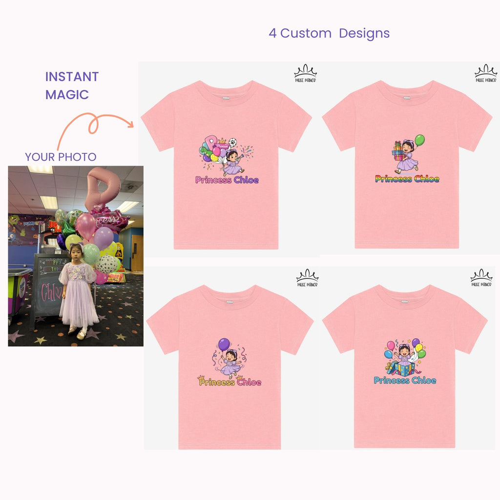Custom Cartoon Avatar Short Sleeve Tee - Toddler&Youth (Unisex)