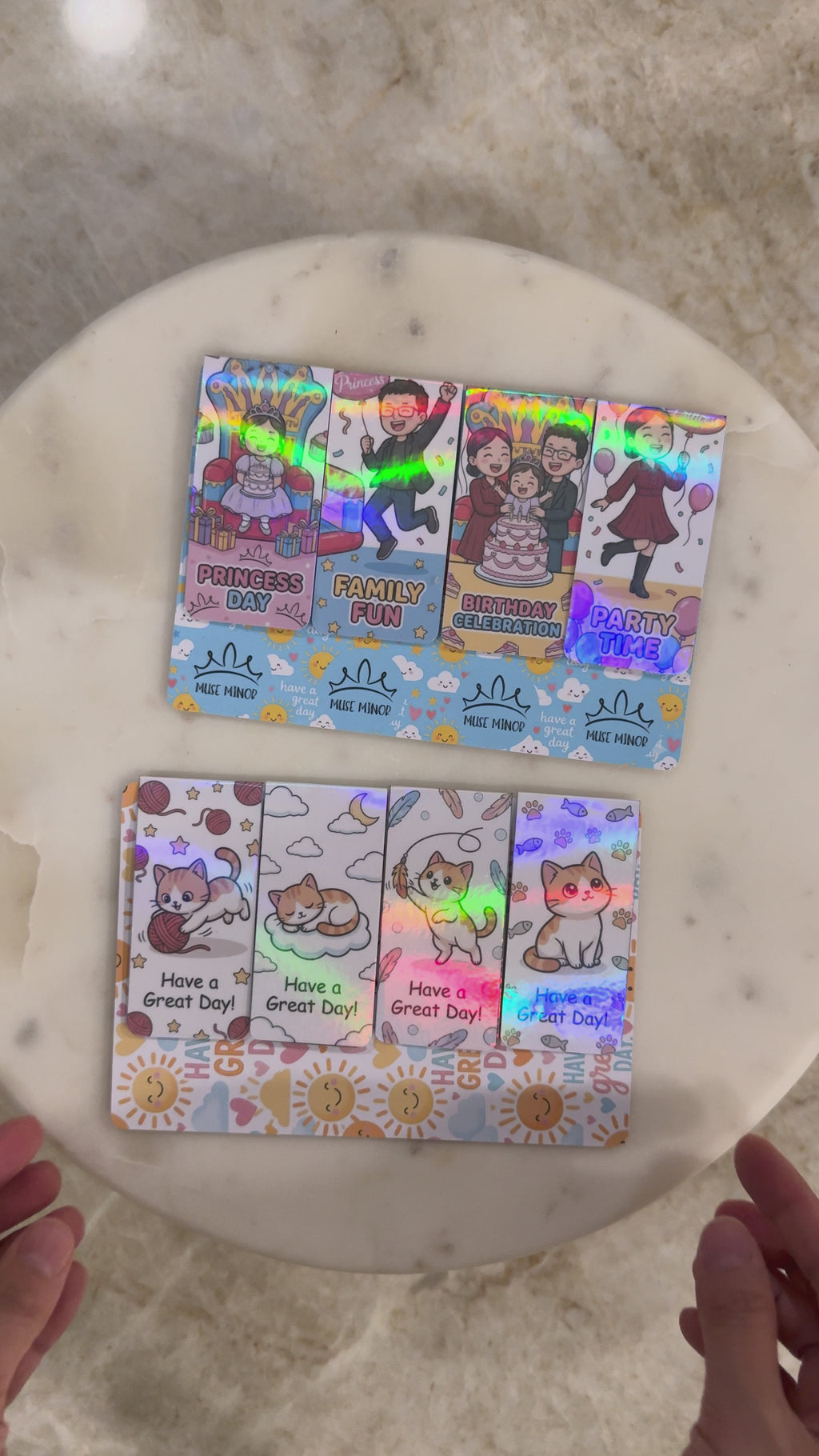 Custom Avatar Cartoon Bookmarks  (Instant Preview) – People & Pets