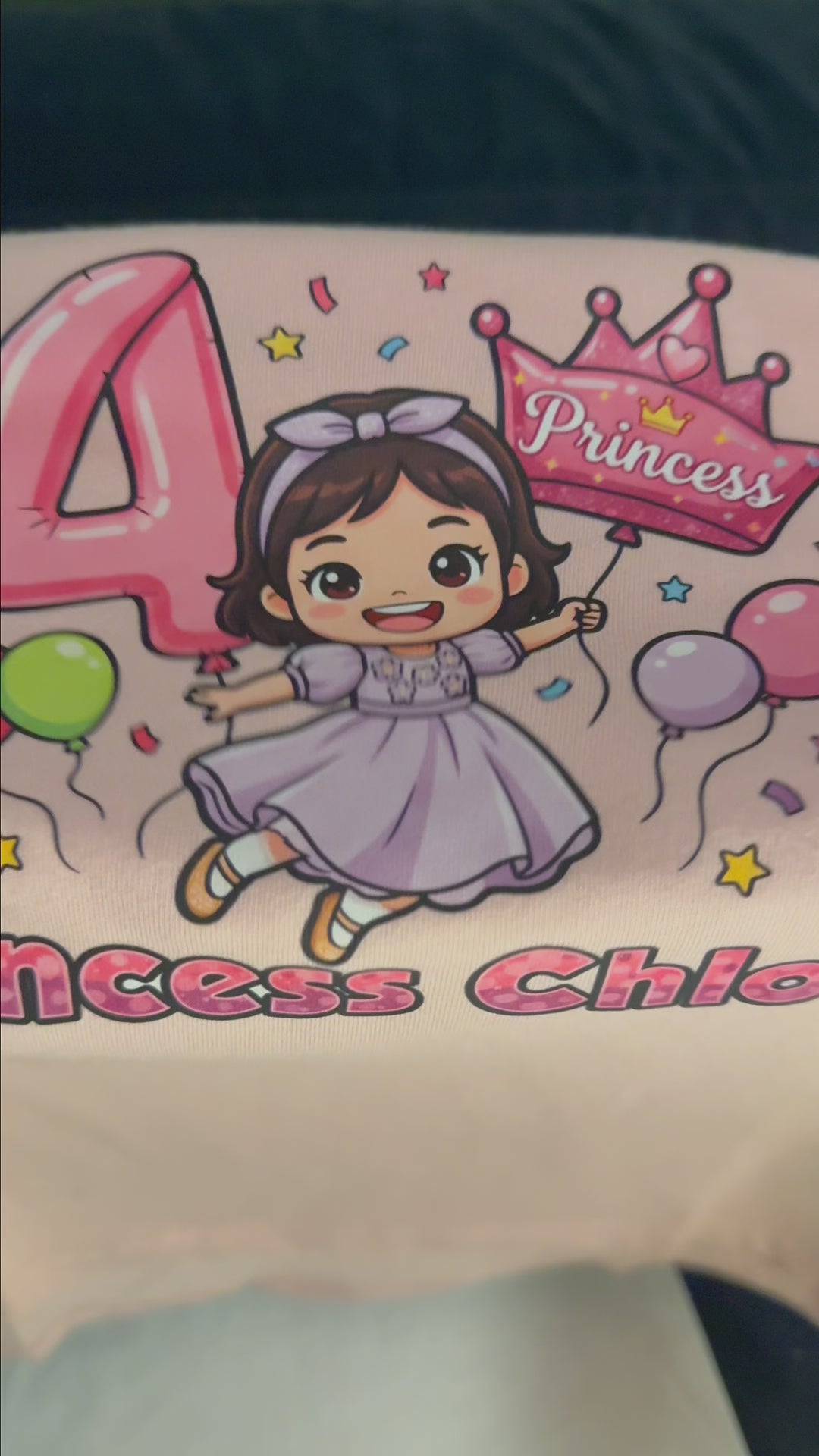 Custom Cartoon Avatar Short-Sleeve T-shirt for Girls - DTF transfer
