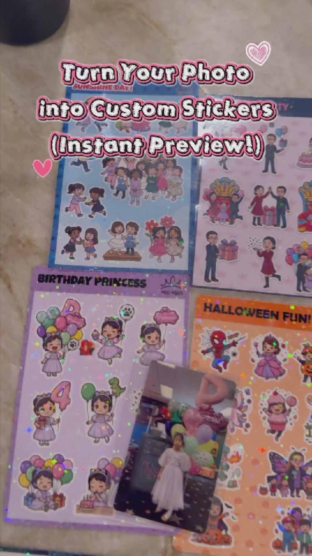 Custom Cartoon Avatar Stickers