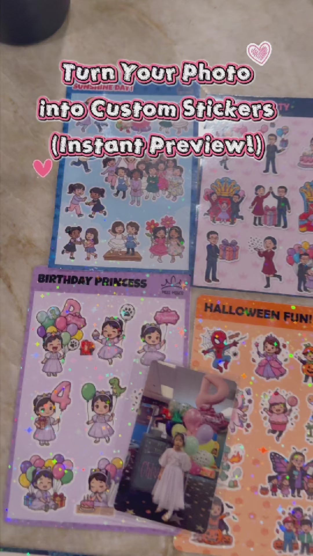 Custom Cartoon Avatar Stickers