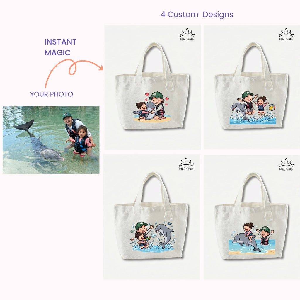 Custom Small Cartoon Avatar Tote