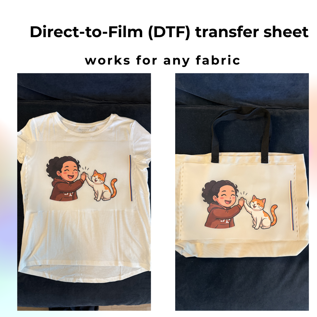 Custom Cartoon Avatar Tote (Medium/Large) - DTF transfer