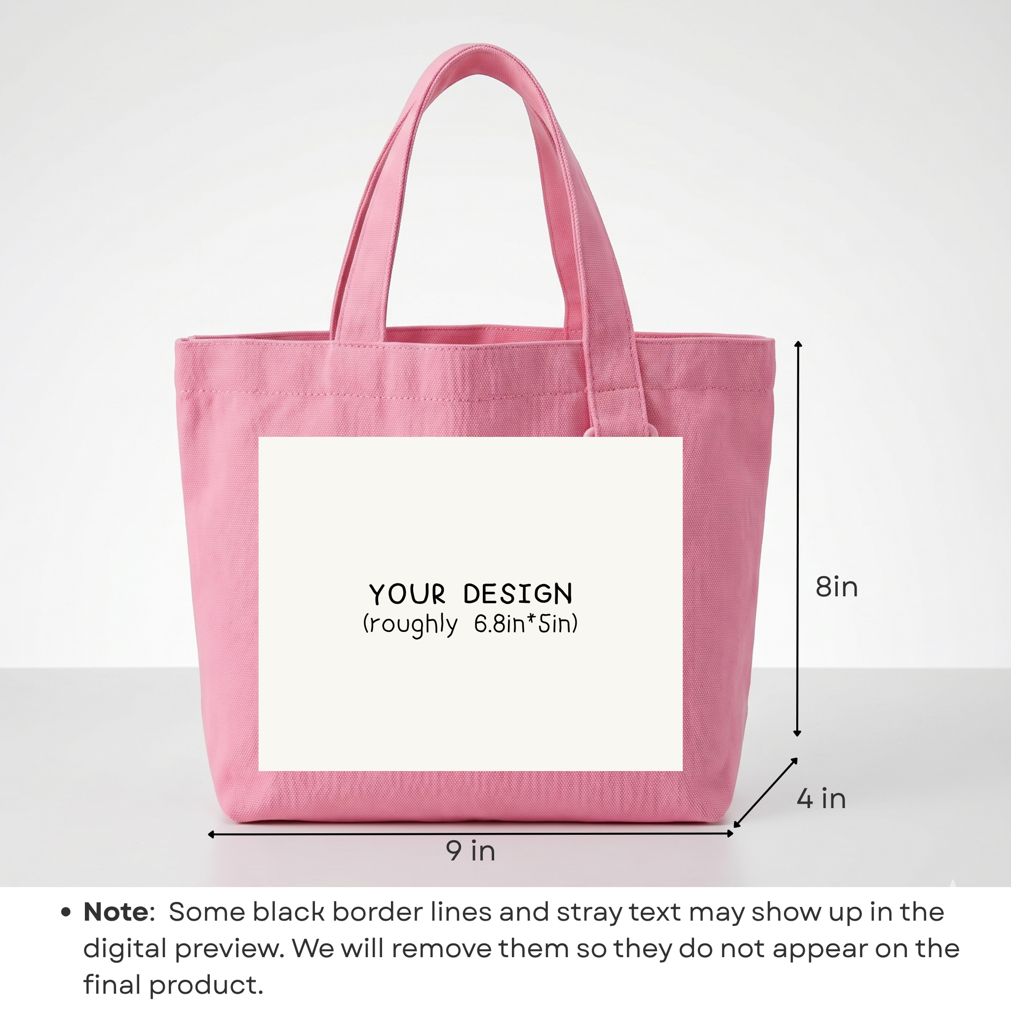 Custom Small Cartoon Avatar Tote - DTF transfer